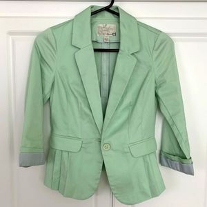 Dynamite mint green blazer